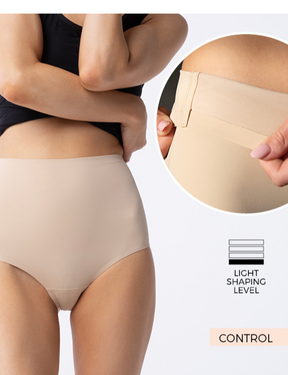Figi amber maxi high - beżowe