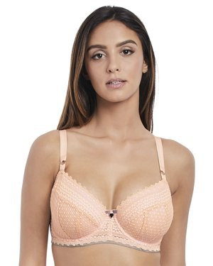 Freya Daisy Lace biustonosz half-cup - pudrowy róż