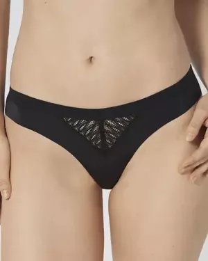 Majtki brazyliany Aura Spotlight Brazilian Triumph 10208024 - czarny