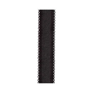 Julimex Ramiączka materiałowe – Czarny – (RB407)
