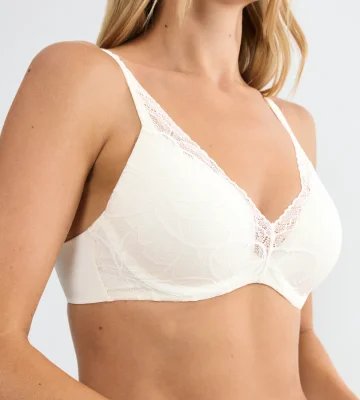 Biustonosz usztywniany Body Make-Up Illusion Lace WP - biały