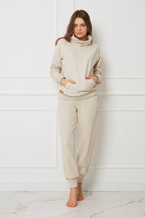 Spodnie - homewear plus size bawełniane OH!ZUZA N&D H13 - kremowe