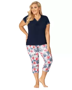 Piżama Mila 3/4 Plus