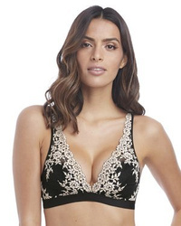 Wacoal Embrace Lace biustonosz miękki braletka bez fiszbin - czarny