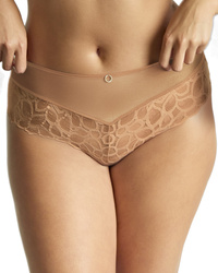 Allure majtki z wysokim stanem – miodowe - Panache