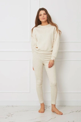 Spodnie - getry bawełniane OH!ZUZA N&D H08- kremowe