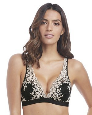 Wacoal Embrace Lace biustonosz miękki braletka bez fiszbin - czarny