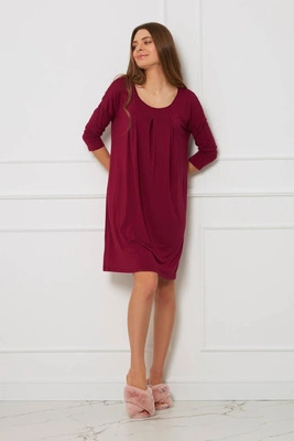 Sukienka - lekka plus size OH!ZUZA N&D H31 - żurawina