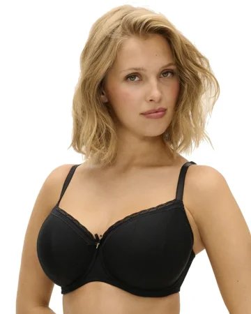 Freya Flirt biustonosz balkonetka usztywniana half cup - czarny