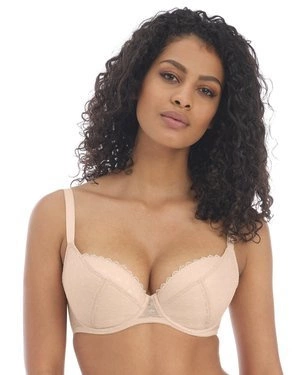 Freya Signature biustonosz plunge półusztywniany - beżowy/cielisty