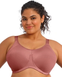 Elomi – biustonosz sportowy Energise z fiszbinami – różany