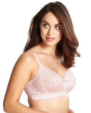 Andorra biustonosz full-cup bez fiszbin - różowy