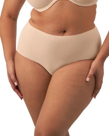 Fantasie Smoothease bezszwowe figi plus size - beżowe
