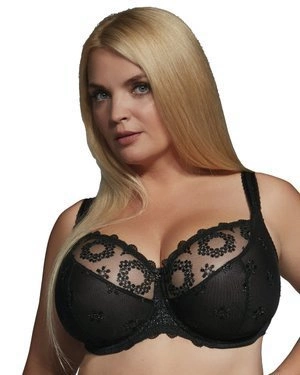 Fortuna biustonosz miękki MEGA - czarny