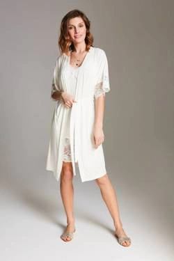 Peniuar OH!ZUZA N&D S005 - kremowy