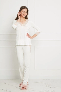 Piżama OH!ZUZA N&D S011 - kremowa