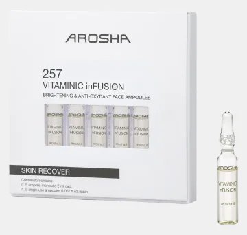 Ampułka rozświetlająca i antyoksydacyjna - ampułki 2ml x 5 szt. - Arosha