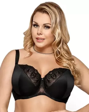 Casablanca K425 biustonosz miękki na fiszbinach - czarny