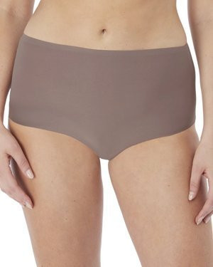 Smoothease figi z wyższym stanem - brązowe ONE SIZE