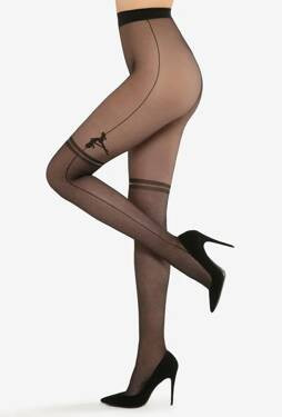 Rajstopy Rita Wz.02 20 Den - nero-silver