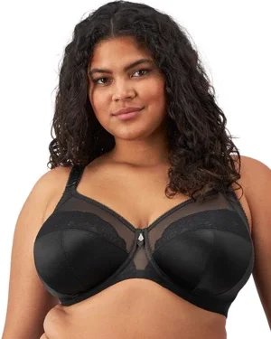 Cate Allure koronkowy biustonosz full cup - czarny