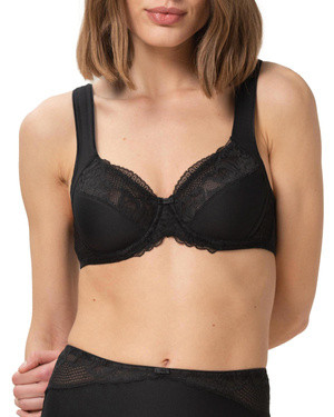 Biustonosz miękki Modern Lace+Cotton W02 Triumph 10213069 - czarny