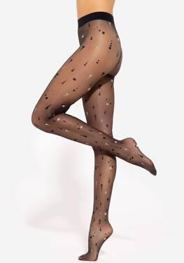 Rajstopy Pixi Wz.01 20 Den - nero-beige