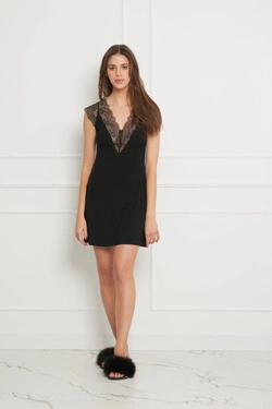 Koszula Nocna OH!ZUZA N&D S006 - czarna