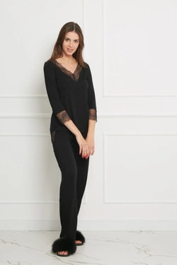 Piżama OH!ZUZA N&D S011 - czarna