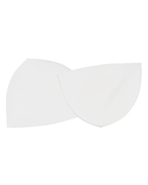 Wkładki piankowe push-up bikini - białe