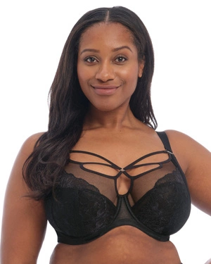 Brianna biustonosz z fiszbinami plunge - czarny