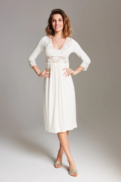 Koszula Nocna OH!ZUZA N&D S001 - kremowa