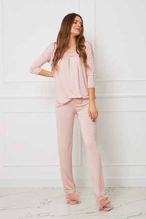 Komplet damski - plus size OH!ZUZA N&D H30 - różowy