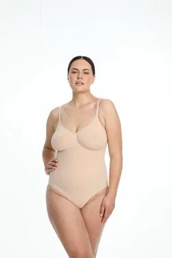 Body wyszczuplające bezszwowe 421 - beżowe