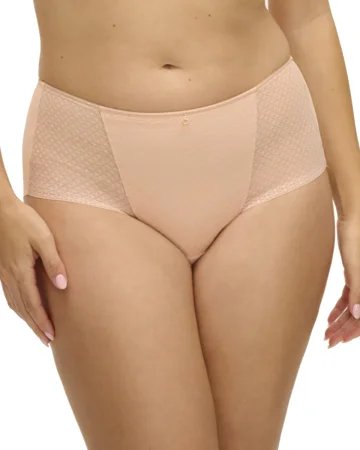 Fantasie – figi ze średnim stanem Evolution Comfort gładkie – beżowe