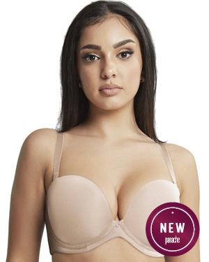 Faith biustonosz plunge bez ramiączek - cielisty