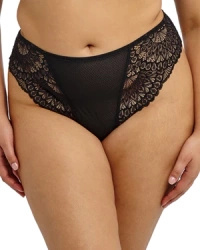 Elomi Tiernie stringi koronkowe – czarne