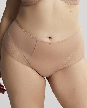 Bliss figi z wysokim stanem - beżowe - Sculptresse