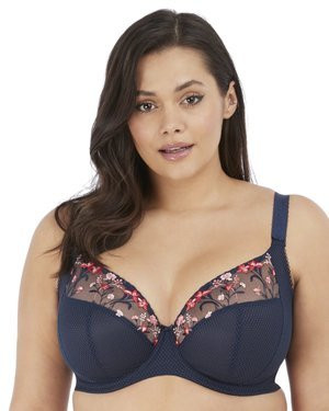 Charley Navy biustonosz plunge - granatowy