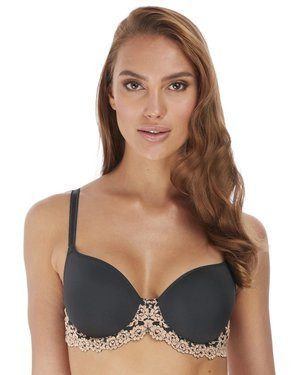 Embrace Lace biustonosz termicznie formowany - hebanowo-piaskowy