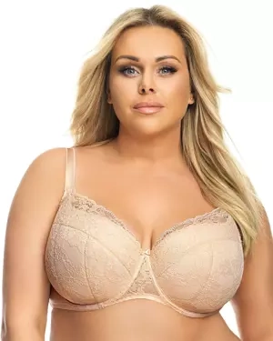 Peony K483 biustonosz usztywniany - cielisty/beżowy
