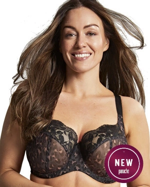 Nina biustonosz balkonetka - czarny leopard