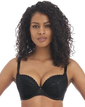 Freya Signature biustonosz plunge półusztywniany - czarny