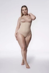 Body wyszczuplające pod biust 219 - beżowe