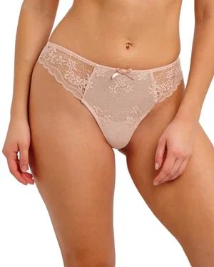 Freya Quinn figi koronkowe clean-cut - beżowe / różowe