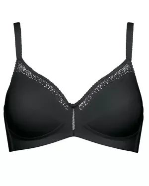 Biustonosz bezfiszbinowy Cotton Beauty N Triumph 10094814 - czarny