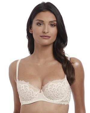 Lace Essentiel biustonosz balkonetka - kremowy