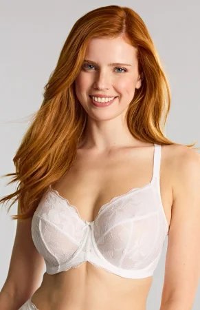 Evangeline biustonosz full cup - biały - Panache