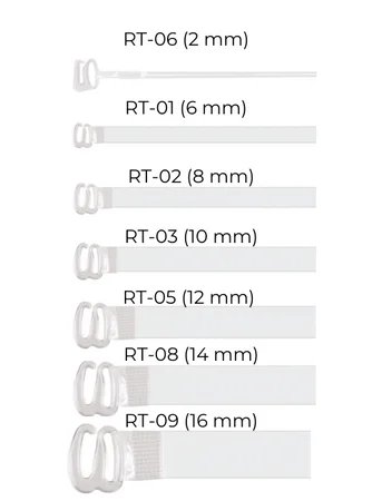 Julimex Ramiączka transparentne – 8mm – (RT-02)