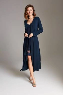 Peniuar OH!ZUZA N&D S010 - granatowy